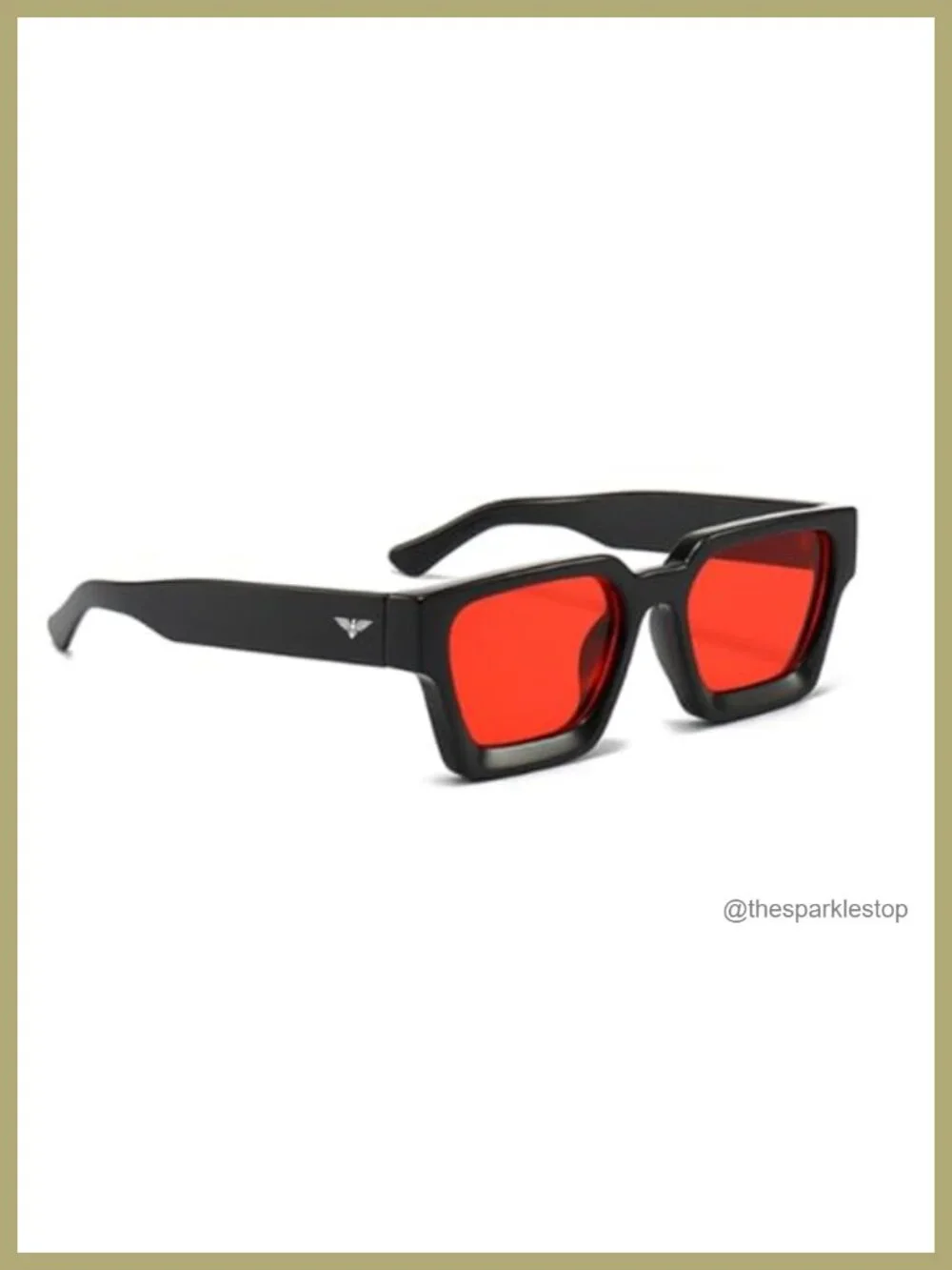Rectangular Polarized Sunglasses with UV400 Protection